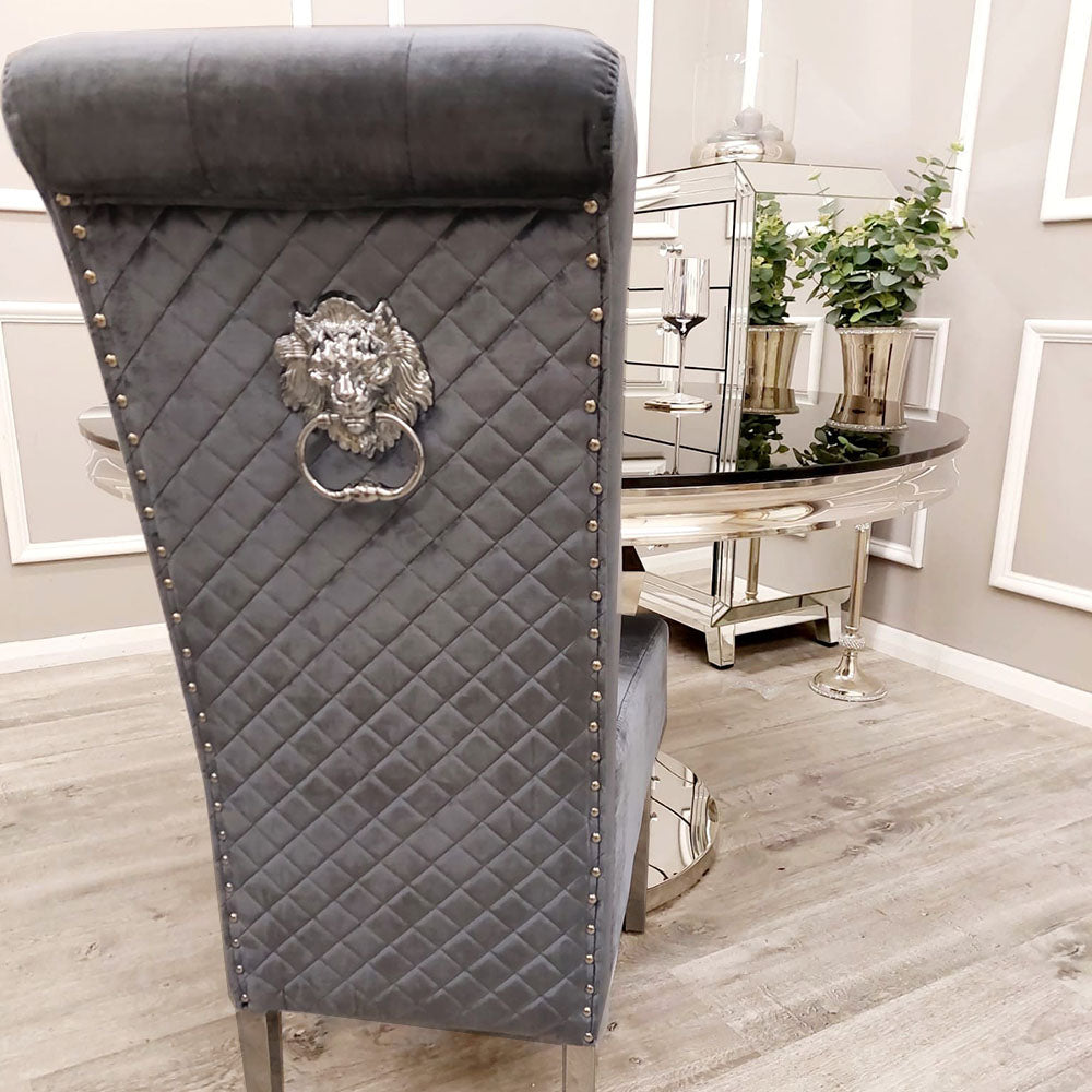 Emma Grey Shimmer Velvet Chairs