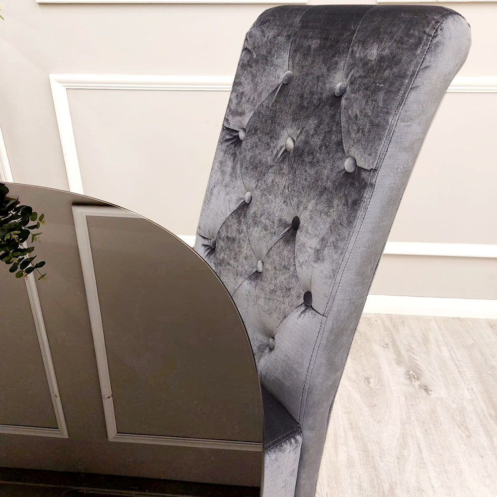 Emma Grey Shimmer Velvet Chairs